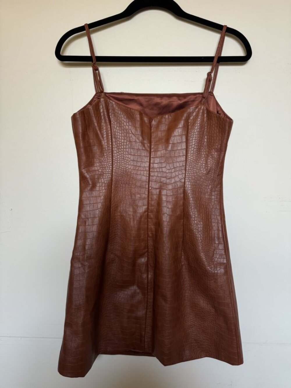 Bardot Croc Mini Dress - M - Picture 5 of 6